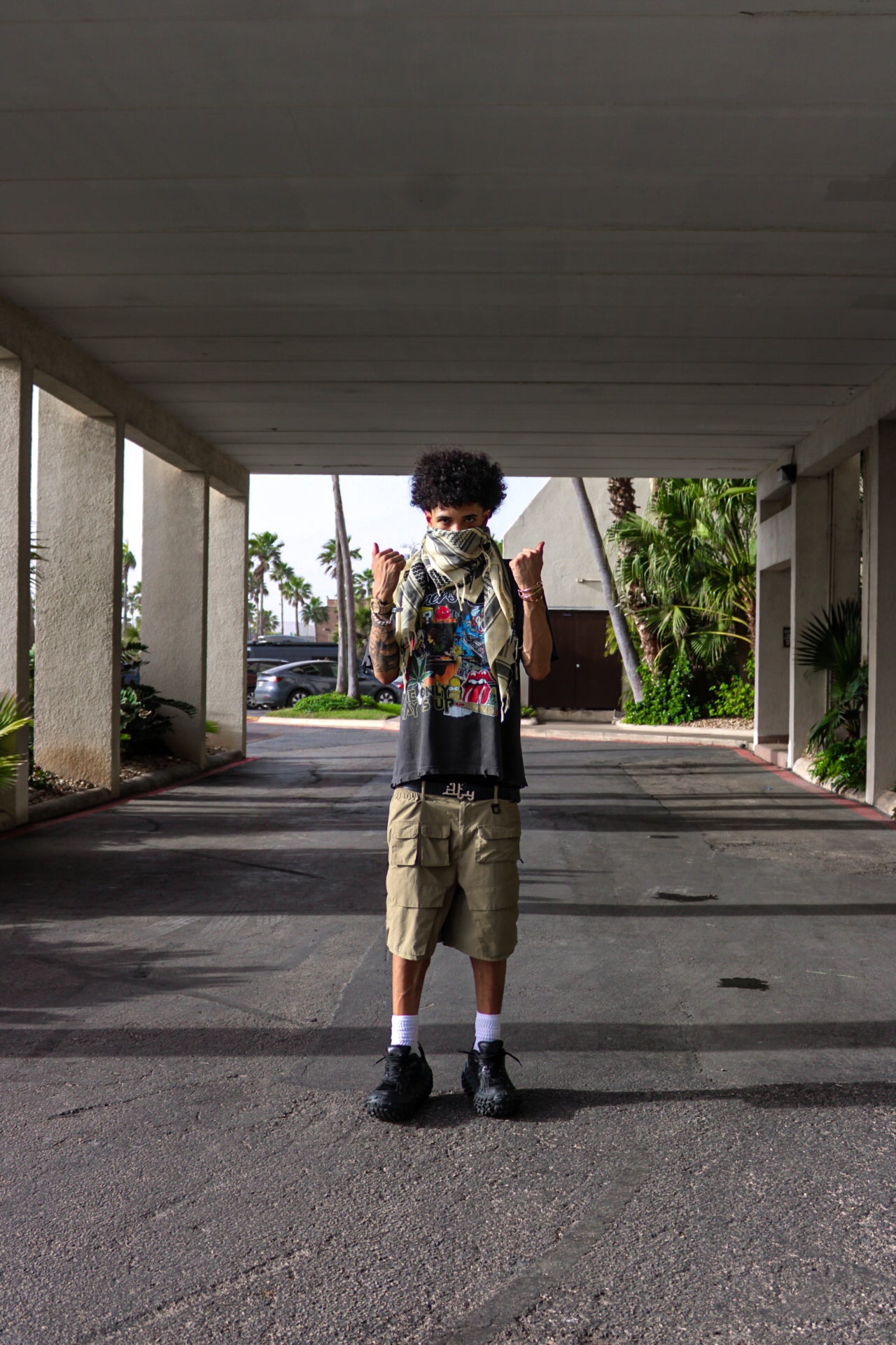 UNKPT X SINNERS 4/20 “Vintage Black Graffiti” T-Shirt