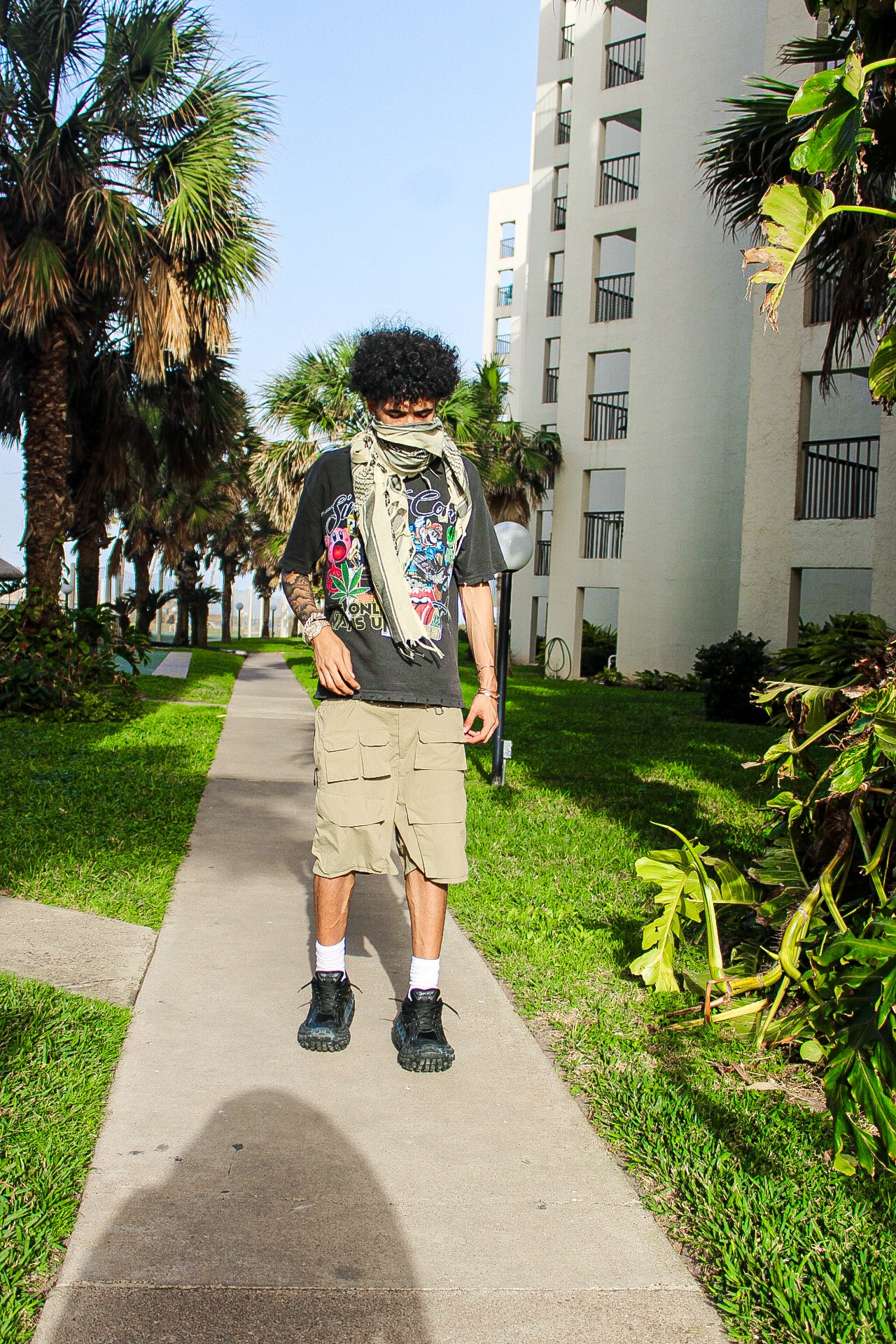 UNKPT X SINNERS 4/20 “Vintage Black Graffiti” T-Shirt