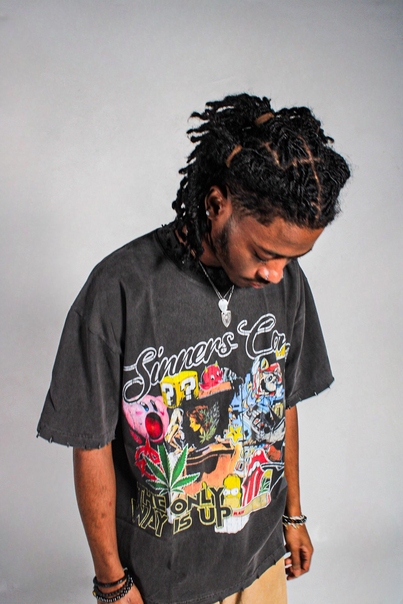 UNKPT X SINNERS 4/20 “Vintage Black Graffiti” T-Shirt