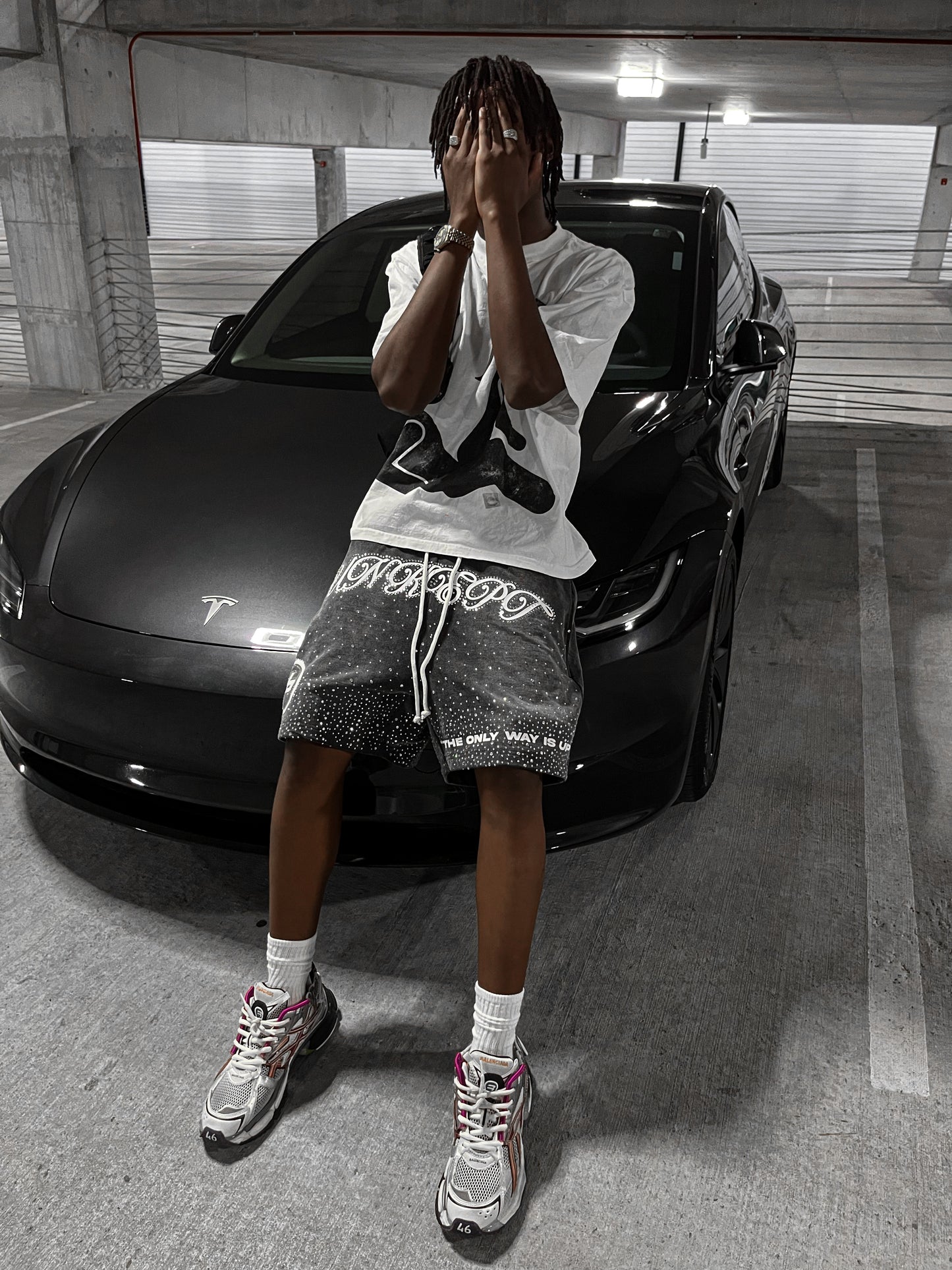 "The Only Way Is Up" Shorts (Grey)