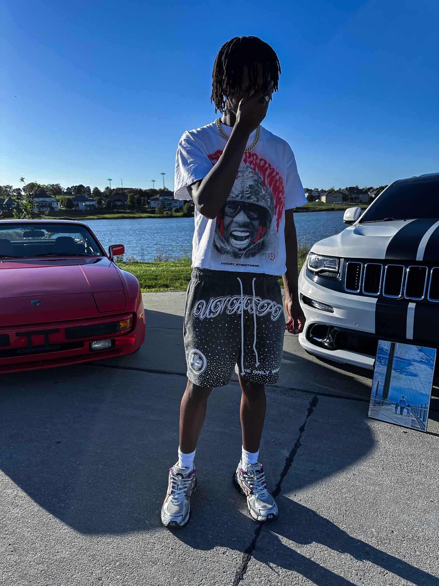 "The Only Way Is Up" Shorts (Grey)
