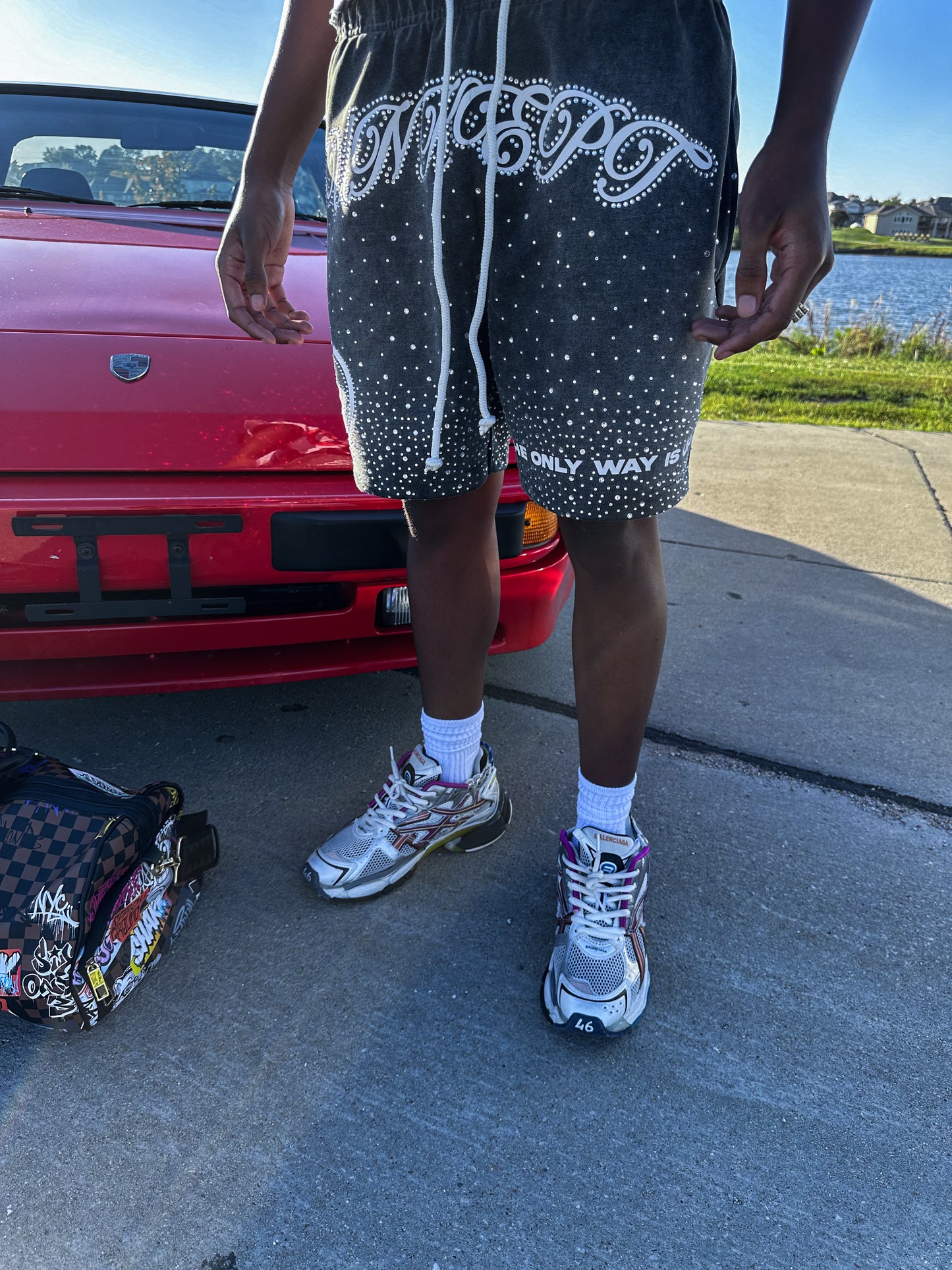 "The Only Way Is Up" Shorts (Grey)