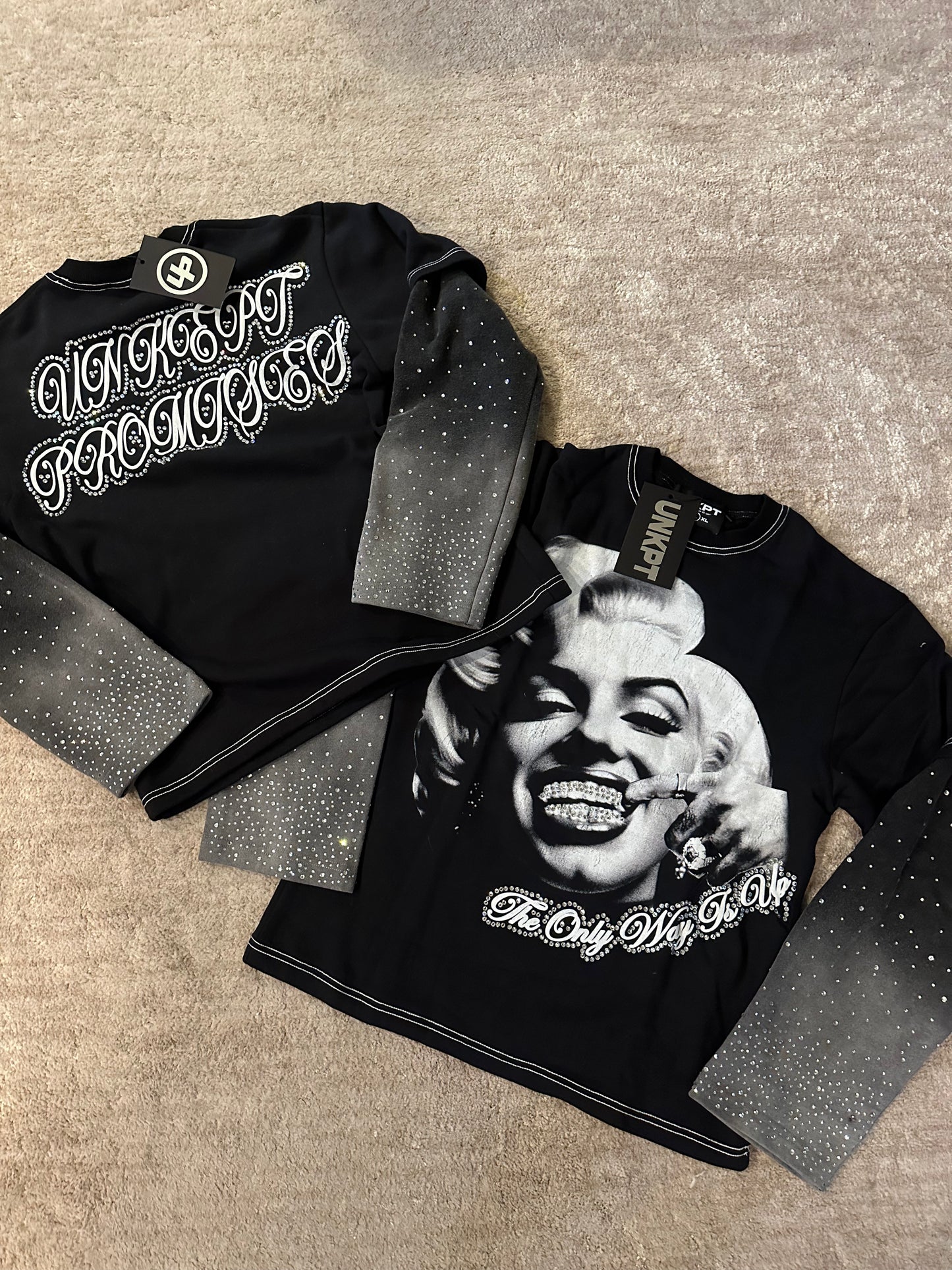 "Marilyn Face" Double-Layer  Shirt