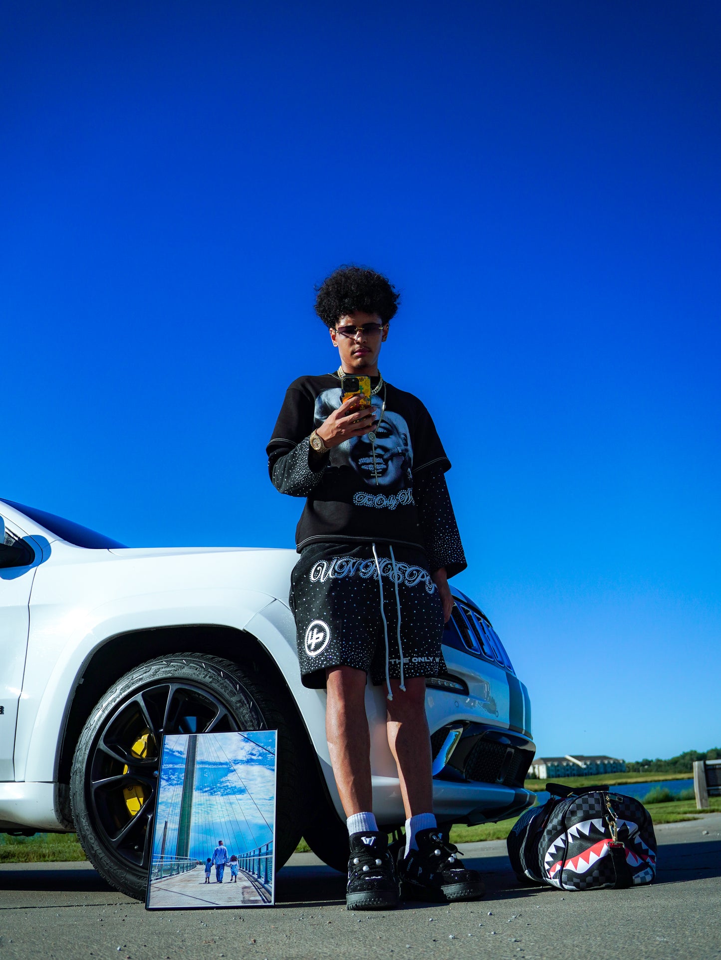 "The Only Way Is Up" Shorts (Black)